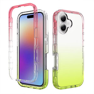 Étui coloré de conception dégradée pour Iphone 17 16 15 14 13 12 11 tous les modèles de couverture de téléphone de protection antichoc robuste - Product Image 2