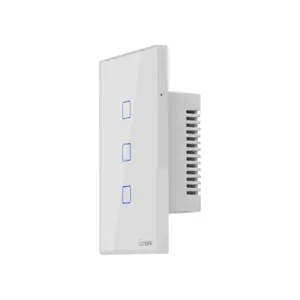 Sonoff Lampu Dinding Sentuh WiFi, T0 US EU 1 2 3 Gang Panel Sentuh Nirkabel Kontroler Rumah Pintar Oleh Alexa Google Home