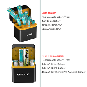 Piles au Lithium Rechargeables Haute Capacité 1.5V AA AAA avec Chargeur Intelligent Tout-en-Un - Product Image 3