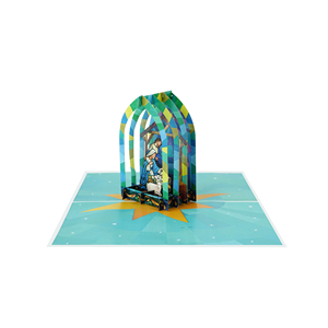 Handicraft 3D Pop Up Greeting Card for Christmas Day Custom <b>Holiday</b> Gift Card with Envelope Festive Xmas Decoration <b>Supplies</b> - Product Image 1