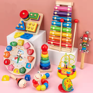 Kết hợp khác nhau của đồ chơi âm nhạc Gấu âm nhạc thiết lập bộ gõ piano trẻ em Montessori mầm non học tập sớm Đồ chơi giáo dục - Product Image 2