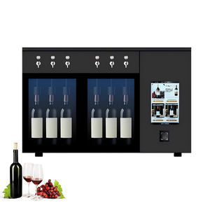 13.3 स्क्रीन डिजिटल रेड वाइन कूलर स्वचालित स्मार्ट 6 बोतल वाइन डिस्पेंसर मशीन स्कैन कोड या रिक कार्ड रीडर भुगतान के साथ - Product Image 1