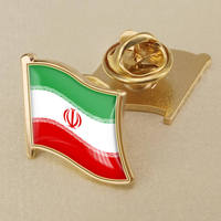Épinglette drapeau de l'Iran, lion et soleil, badge de revers en métal émaillé, personnalisé, vente en gros directe usine (15 ans d'expérience), cadeau