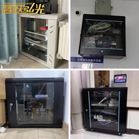 Armoires réseau 4U à montage mural perforé ou sur pied, 19 pouces, faciles à emballer, en stock pour l'approvisionnement transfrontalier