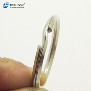 Nouvel Arrivage YIWANG – Porte-clés Métallique Populaire avec Anneau Fendu Plaqué Nickel - Product Image 5
