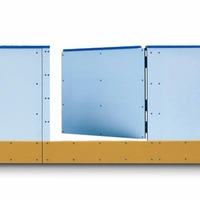 Feuilles de plastique artificielles de panneau de clôture de barrière de patinoire pour l'usage de patinoire/panneau extérieur durable de Dasher de HDPE