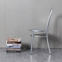 Chaise d'art en fer de style américain vintage pour la maison Chaise à dossier en métal pour le café, le lait et le thé Meubles de barbecue