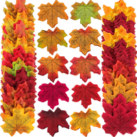 Feuilles d'érable artificielles d'automne, mélange de feuilles colorées pour mariages, événements, scrapbooking artistique et décorations de Thanksgiving