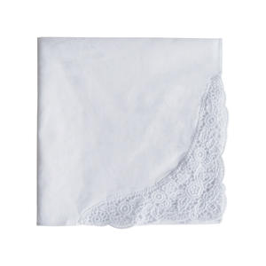 دانتيل أبيض نقي ، هدية تذكارية سميكة لحفلات الزفاف منديل أبيض - Product Image 6