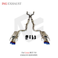 ING Vente Chaude Système d'échappement Catback Lexus 5.0 en acier inoxydable de 1,5 mm d'épaisseur avec silencieux à valve, pièces de tuning automobile