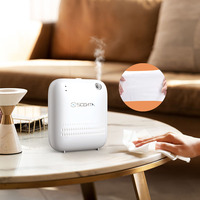 Diffuseur d'huiles essentielles intelligent, électrique, à piles, compact, en plastique, pour usage hôtelier, triple sortie de brume, grand format commercial