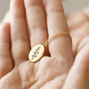 2023 yeni Dainty renkli doğum çiçek kolye Flora koleksiyonu haşhaş kolye emaye Trendy kadın uğurlu takı düğün parti - Product Image 5