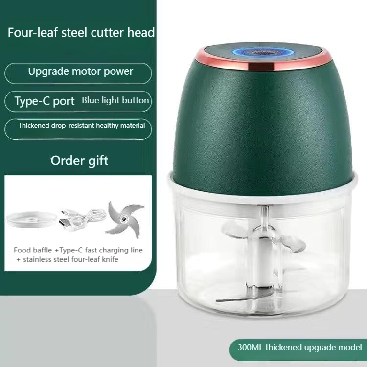 Verde - 300ML PP + Cortador de 4 cuchillas