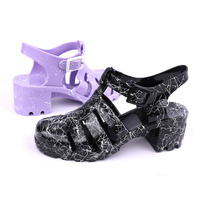 Sandales d'extérieur à talons hauts pour femmes, 2022, pantoufles de gel, en PVC, modèle de créateur, OEM, ODM