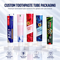 Tubes de dentifrice laminés personnalisés en aluminium et plastique avec bouchon à vis, emballage imprimé UV 12,7-35 mm pour soins bucco-dentaires