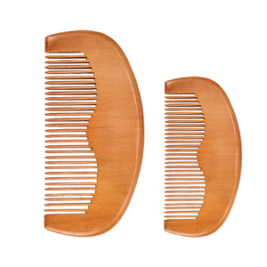 Peigne à cheveux en bois fait à la main personnalisé peigne commun classique ionique portable en bambou pour la <span class=keywords><strong>barbe</strong></span> des hommes pour la maison salon privé utilisation - Product Image 4