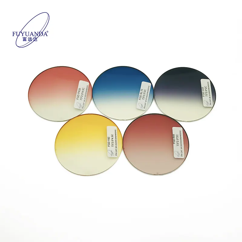 Óculos de sol lentes de nylon gradiente, óculos de sol personalizado multi-colorido uv400