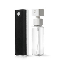 Nettoyant pour écran portable 2-en-1 de 15 ml, spray et lingette pour téléphone, iPad, ordinateur portable, MacBook, téléviseur, avec formule 100% naturelle à base d'extraits végétaux