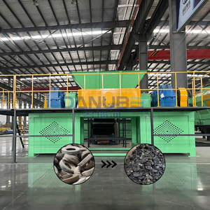 Waste Tire Recycling Production Line <b>Tyre</b> Shredder Crusher Waste Shredder <b>Machine</b> Price - Product Image 1