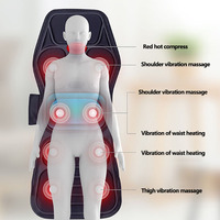 COSMO Elektrisches Shiatsu-Massagesitzkissen Ganzkörper Beheizt Rücken Nacken Schulter Tragbare Airbag-Lendenwirbelstütze 9