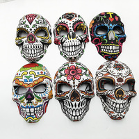 Masque de crâne personnalisé pour Halloween, le Jour des Morts, casque intégral, accessoires effrayants pour fête d'Halloween, jouet