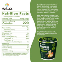 7g Fiber High Protein 22g Plant-Based Miso Flavor Ramen Low Fat Instant Noodles