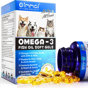 OIMMAI marque privée soutient la santé des articulations du pelage 120 chien saumon oméga 3 huile de poisson capsules de gel souple pour animaux de compagnie chiens et chats - Product Image 6