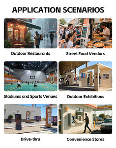 वाटरप्रूफ ई ड्राइव थ्रू सेल्फ सर्विस ने कियोस्क मशीन आउटडोर बिक्री के लिए कियोस्क मशीन आउटडोर पॉस भुगतान ड्राइव - Product Image 6