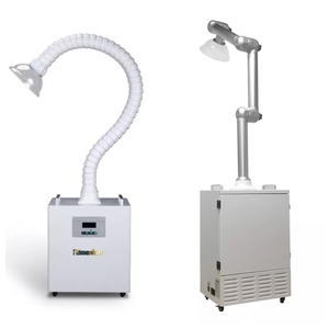 FC-350 nha khoa phẫu thuật khói evacuator phòng thí nghiệm <span class=keywords><strong>Air</strong></span> fume Lọc Bụi Collector 110V/220V Lưu lượng không khí 450m3/h toàn bộ màu trắng - Product Image 6