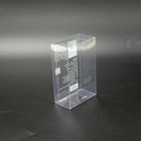 Boîte en plastique pliable jetable recyclable en PET, PP, PVC, imprimée en couleur, avec logo personnalisé, pour emballage cadeau ou gâteau, impression CMYK, vernissage 4 couleurs
