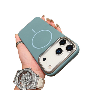 Thích hợp cho iphone17promax Vàng <span class=keywords><strong>Armor</strong></span> PC mỏng vòng từ trường hợp điện thoại 16 siêu mỏng tản nhiệt 15 Bìa - Product Image 6