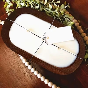 Chất Lượng Cao Thân Thiện Với Môi Thuyền Hình Dạng Bằng Gỗ Bột Bát Tay Gỗ Trang Trí Cho Nến Làm Nhà Lưu Trữ Gỗ Khắc - Product Image 4