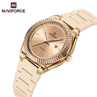 NAVIFORCE 6117 Nouvelle montre à quartz pour femme avec affichage de la date, aiguilles lumineuses, étanche 5 ATM, montres de sport décontractées pour femme, Reloj Hombre