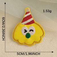 Patchs mignons de monstres de dessin animé brodés colorés en tissu sergé de haute qualité, autocollants pour vêtements et pantalons d'enfants