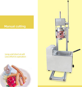 Nuevos productos, máquina <span class=keywords><strong>profesional</strong></span> para hacer churros de 5L, máquina automática para hacer churreras de alta calidad con freidora de aceite tipo Gas - Product Image 3