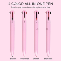 Stylo de maquillage 4 en 1 en vrac, retouche, contour, surligneur, sourcils, eye-liner, crayon à lèvres, stylo de maquillage 4 en 1