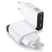 Chargeur mural ultra-fin HNT 20W 30W 45W PD à double port A+C, charge rapide pour iPhone 16/15/14/13/12 Pro Max