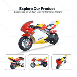 Motocicletas Todoterreno Mini de 2 Tiempos para Niños, Modelo HY-PB492, con Ruedas de Gasolina de 10 Pulgadas - Product Image 5