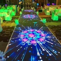 Unilumin Interaktiver LED-Tanzboden-Bildschirm P2.97mm Schnellmontage Belastbare Bodenfliese LED-Panel 8K HDR 1000:1 Bar Club