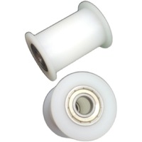 Poulie à gorge en U en plastique recouvert de nylon avec roulement 26 mm pour tiroir et porte coulissante