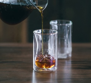 Popular Reusable Double Wall Glass Coffee <strong>Cup</strong> New Design Heat-resistant <strong>Turkish</strong> Glass <strong>Cup</strong> - Product Image 5