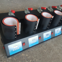 Nouvelle presse à chaud manuelle semi-automatique 5 en 1 pour tasses avec imprimante numérique et distributeur de ruban adhésif