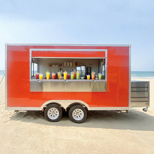 รถพ่วงบรรทุกอาหารจานด่วนแบบเคลื่อนที่กำหนดเองมีอุปกรณ์ครบครัน - Product Image 3