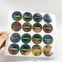 Autocollants holographiques originaux à effet simple, autocollants laser holographiques de sécurité et de garantie