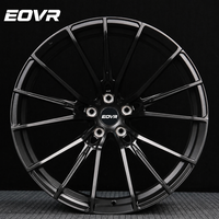 Rines Forjados EVOR Personalizados de 15 18 20 26 Pulgadas 5x120 5x130 6x139.7 5x1143 con Borde Negro para Autos de Pasajeros BMW, Benz, Audi