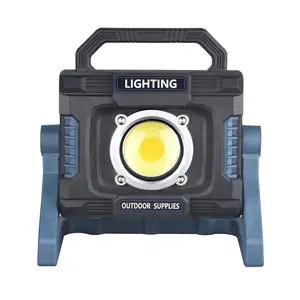 High lumens Portable Cob Floodlight Working Lamp Rechargeable Cordless Flashlight Industrial cob repair Work Light