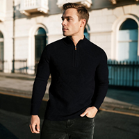 Expédition rapide, stock disponible, pull en tricot pour homme, décontracté, quotidien, extérieur, manches longues, col rond, tricot chaud, pulls pour homme