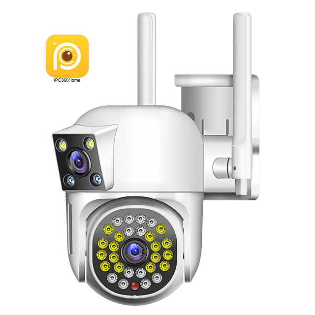 IPC360 Home 4mp Outdoor Dual Lens WIFI Security Camera System Surveillance Motion Tracking Cctv Ip Wireless Ptz Dual Lens Camera