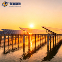 Système solaire aquatique photovoltaïque à double usage pour la pêche, support de poteau photovoltaïque pour station d'énergie aquacole