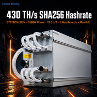 Bitmain Antminer S21e XP Hyd 430T 430Th SHA-256 Bitcoin Miner Hydro Cooling 13J/T ASIC BTC BCH BSV Server